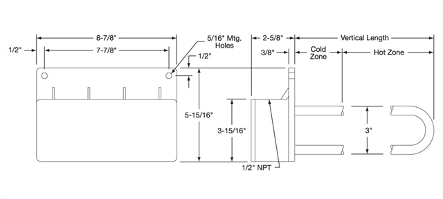 Nine-Element OTS Heater Drawing