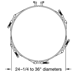 Heater Diameters 24 to 36 inches