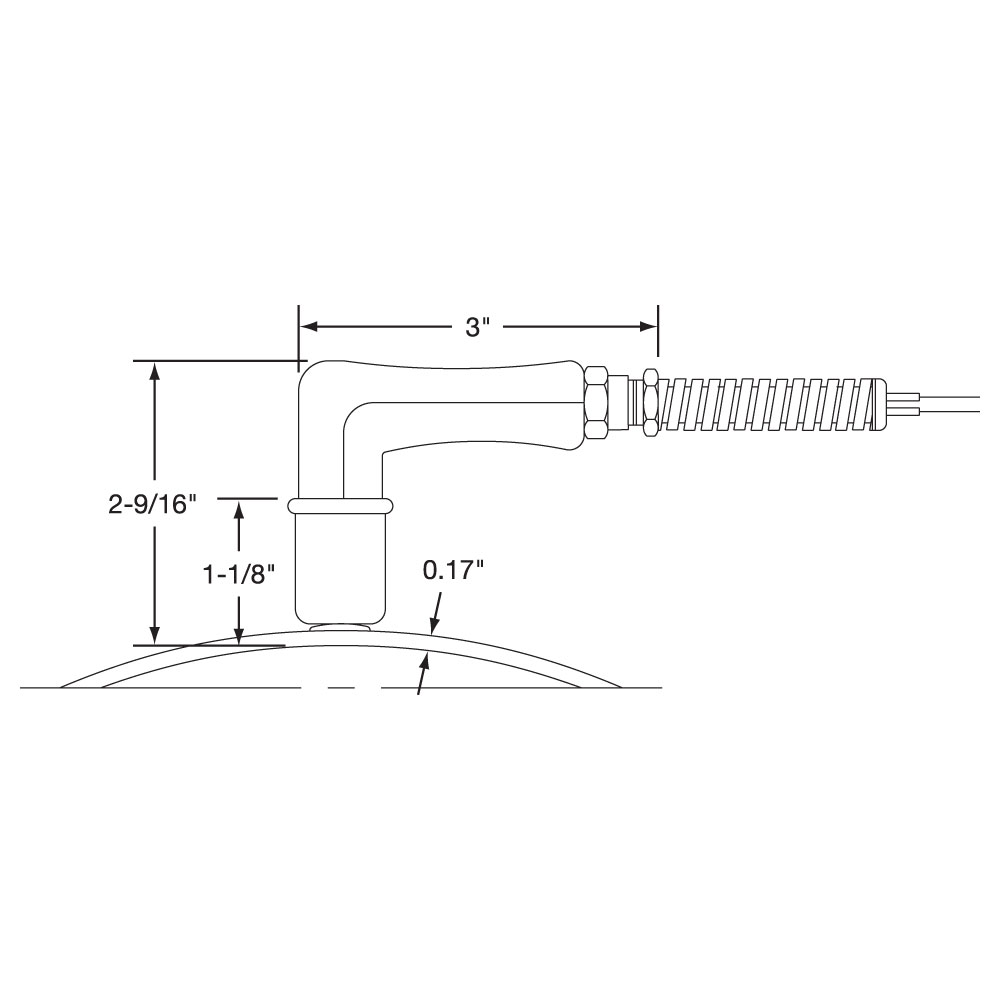 Cup Assembly with 90° Plug