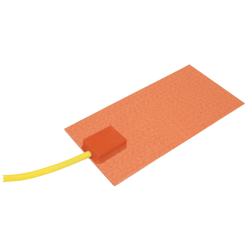 110V AC 100x150mm 50W Rectangle Flexible Waterproof Silicon Heater Pad for 3D Printer Oil Tank 