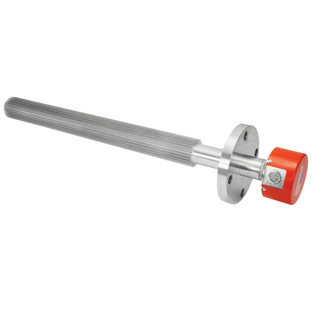 Flange immersion heater for industry