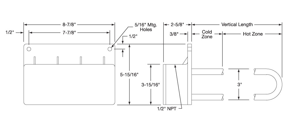 Nine-Element OTS Heater Drawing