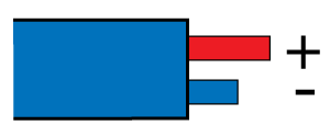 Type J, German DIN43710: Blue, +Red, -Blue