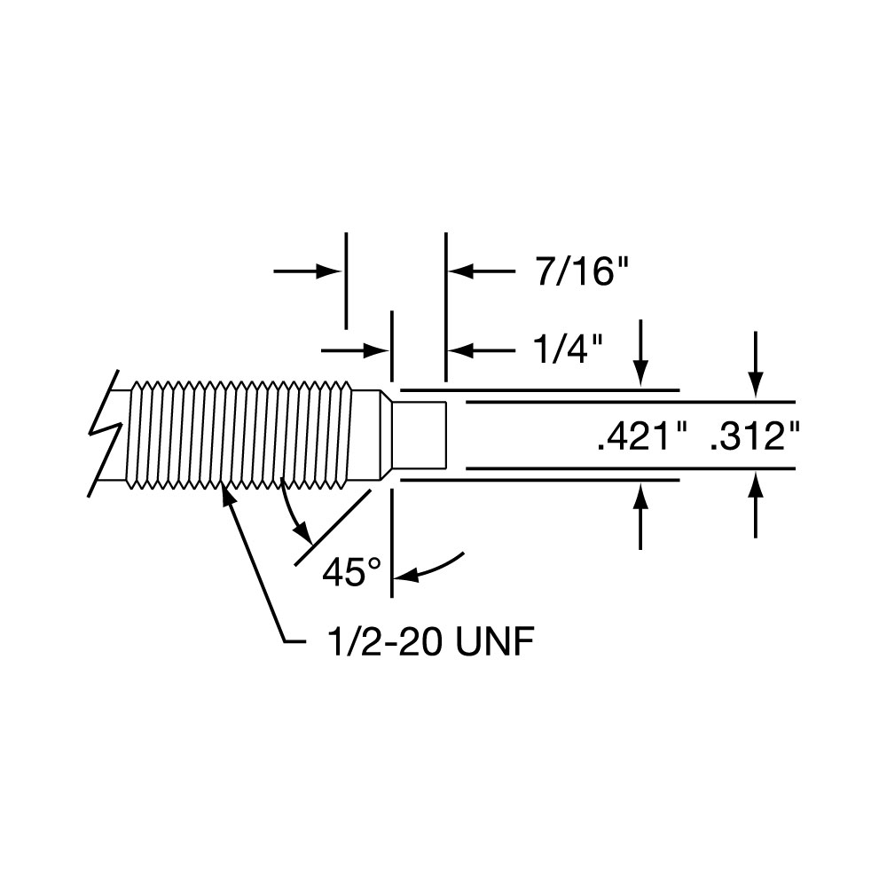 Bolt-Tip Dimensions