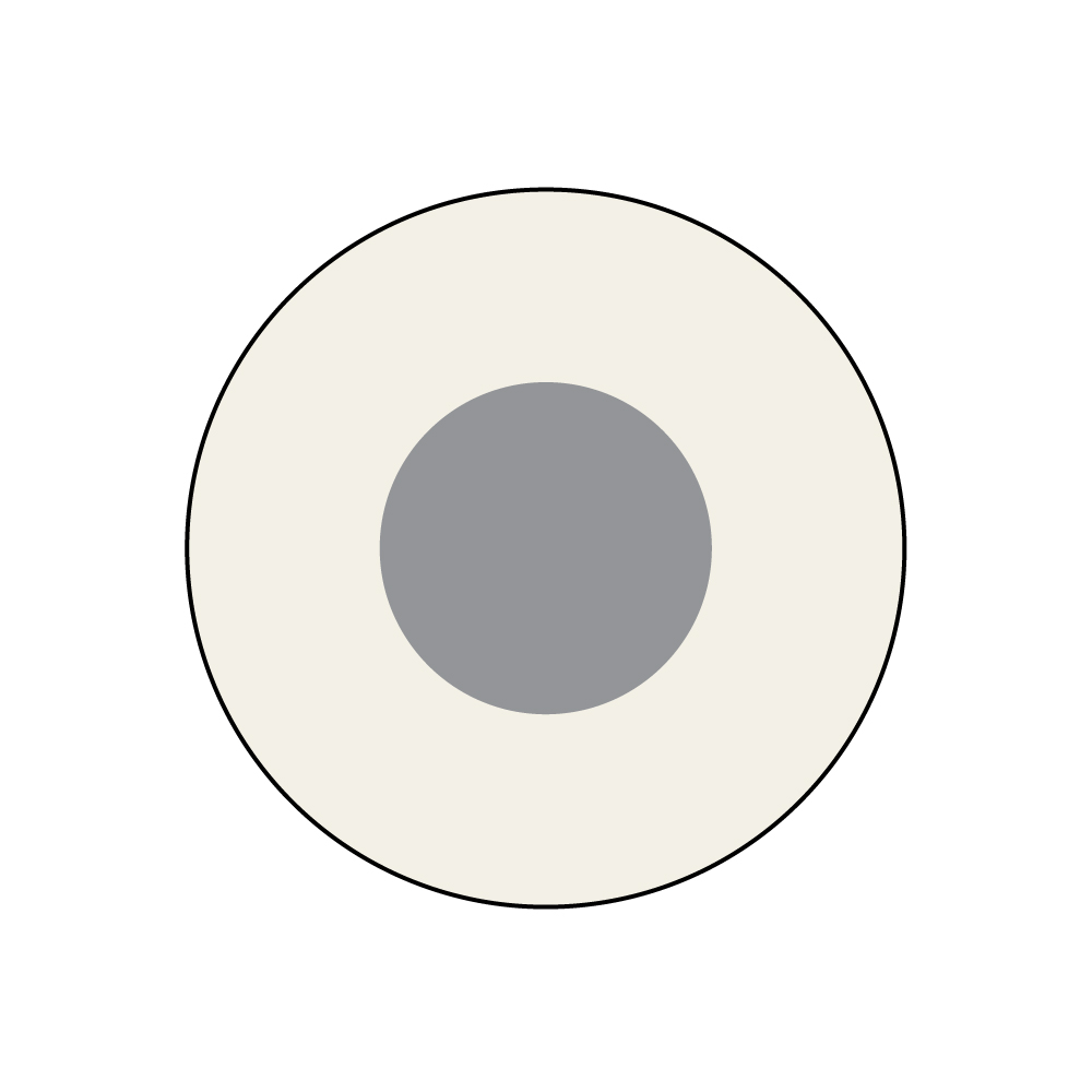 Round, Single Hole TC Insulator