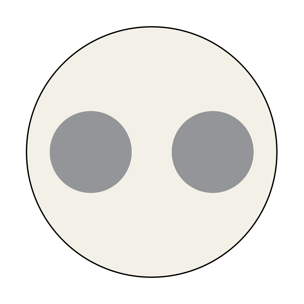Round, Double Hole TC Insulator