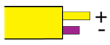 Type K, French NFE-18001: Yellow, +Yellow, -Purple