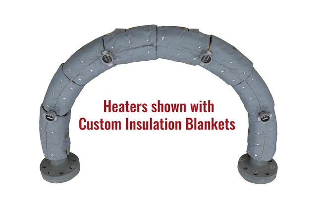 Cast-In Heaters shown with Custom Insulation Blankets