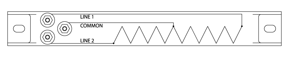 Drawing of dual voltage wiring