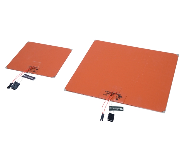 Two silicone rubber heaters for 3D printing beds