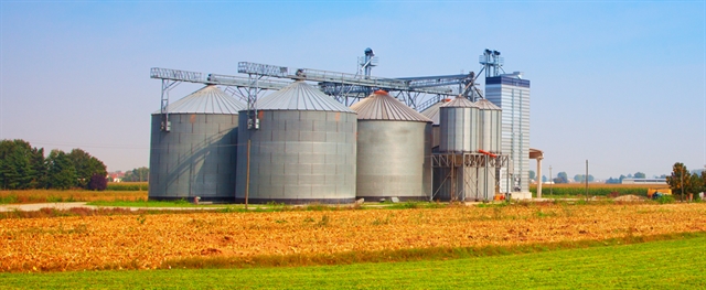 Silos on a Farm