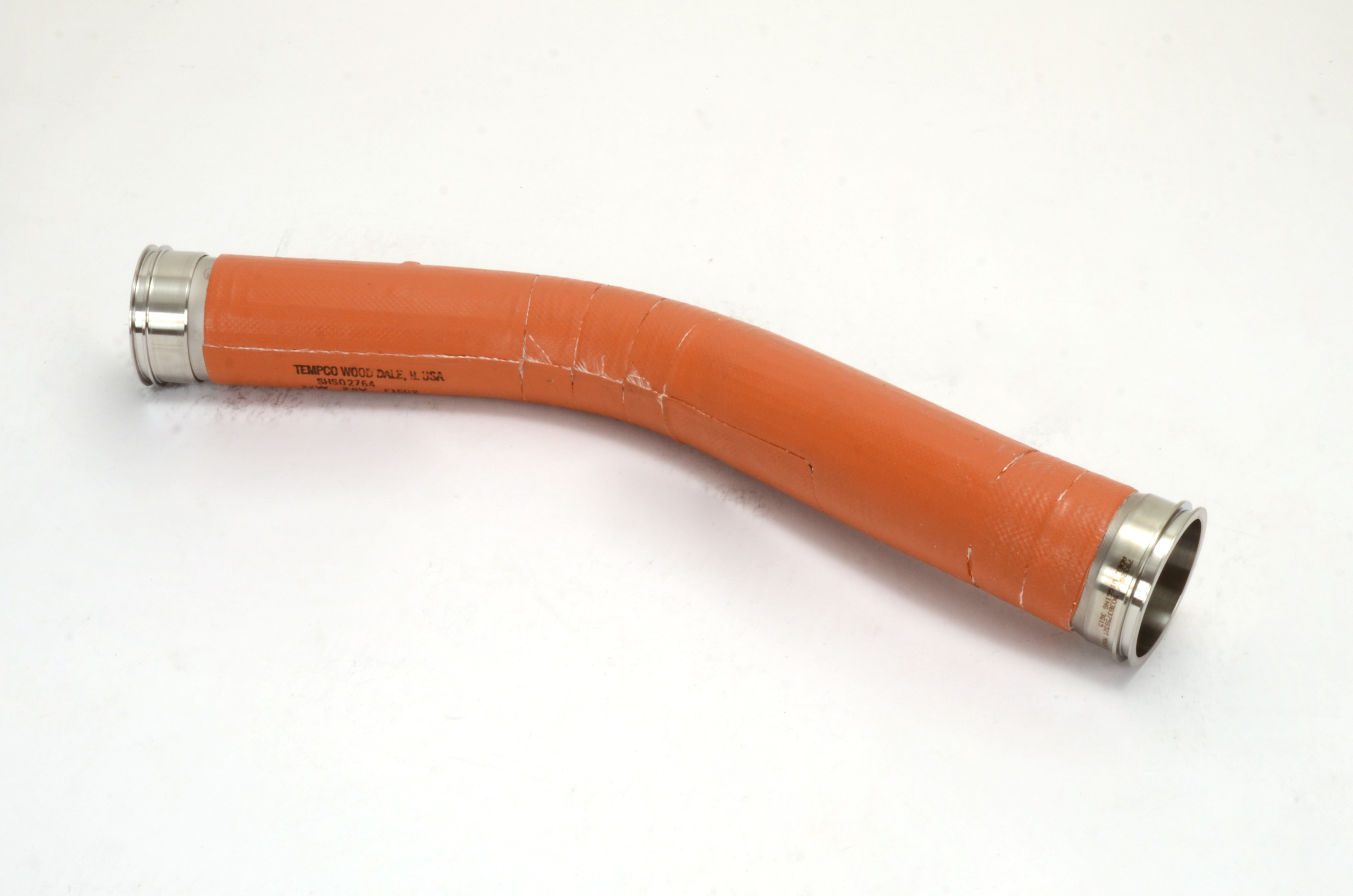 titanium pipe with vulcanized silicone rubber heaters