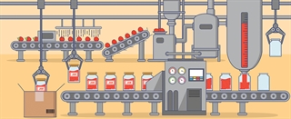Food Processing Equipment Illustration