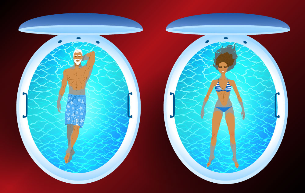 Two Sensory Deprivation Float Tanks