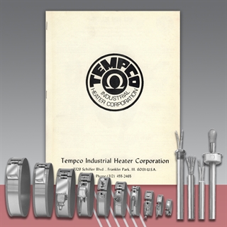 First Tempco catalog, group of micaband heaters, group of cartridge heaters