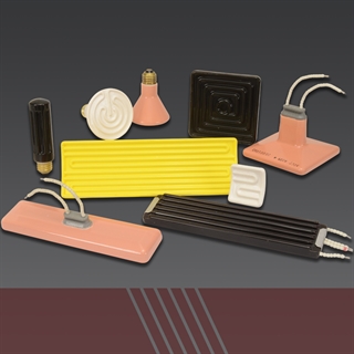 collection of ceramic e-mitter® infrared heaters