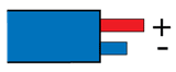 Type J, German DIN43710: Blue, +Red, -Blue