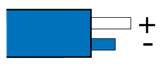 Type T, British BS1843: Blue, +White, -Blue