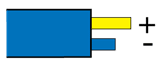 Type T, French NFE-18001: Blue, +Yellow, -Blue
