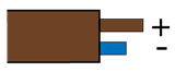 Type E, British BS1843: Brown, +Brown, -Blue