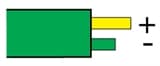 Type RX, French NFE-18001: Green, +Yellow, -Green