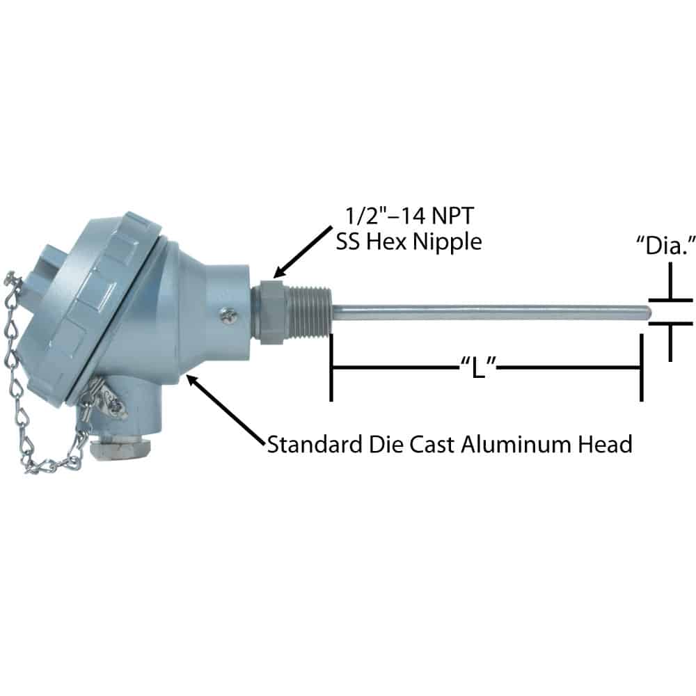 RTD's with Transmitter & Connection Head