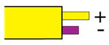 Type K, French NFE-18001: Yellow, +Yellow, -Purple