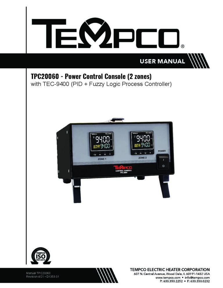 TPC20060 Power Control Console User Manual