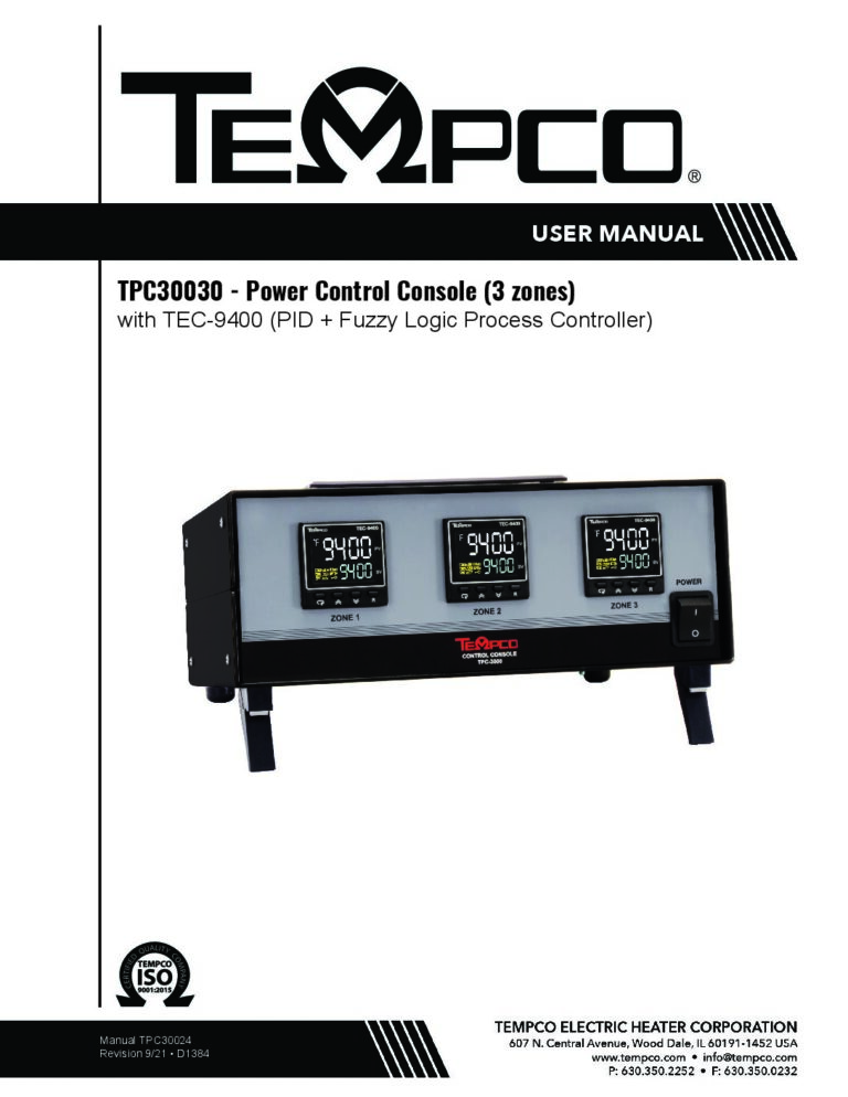 TPC30030 Power Control Console User Manual